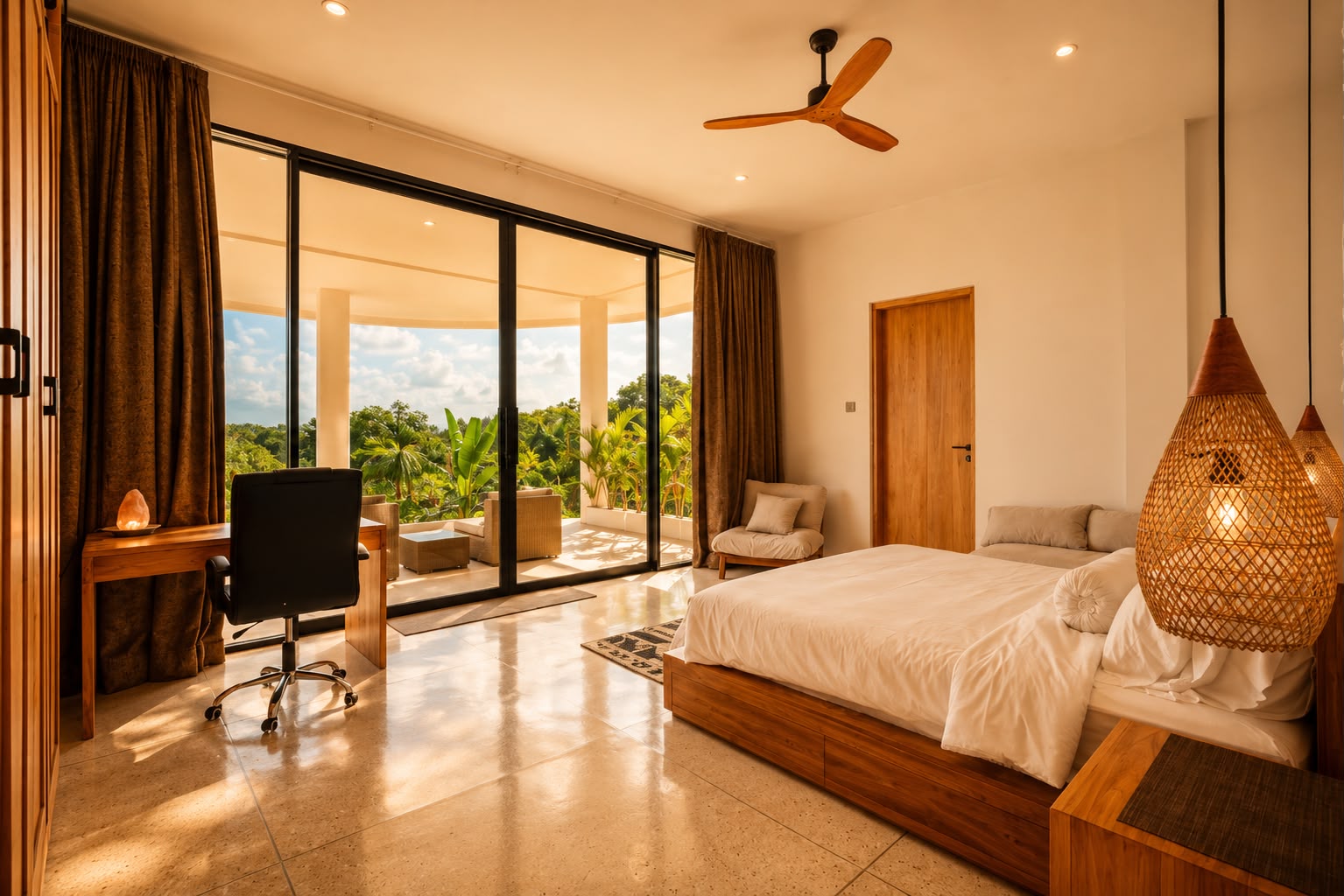 SOL master bedroom with jungle views